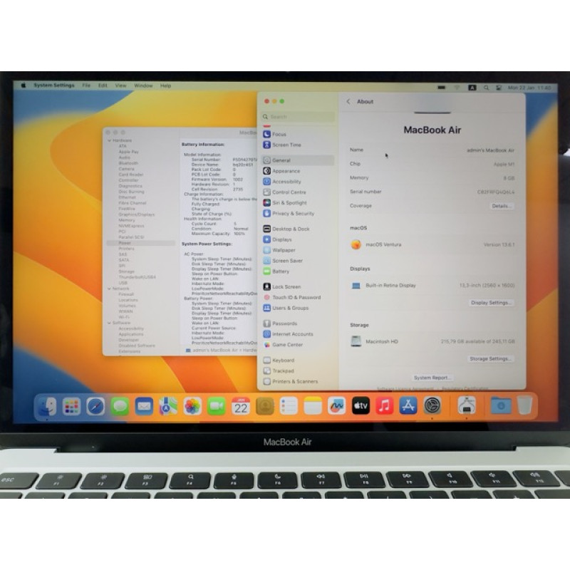 MacBook Air 2020 Silver M1 8/256